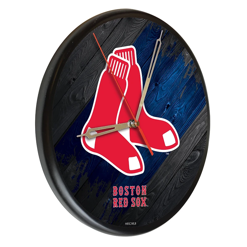 Boston Red Sox 13" Solid Wood Clock