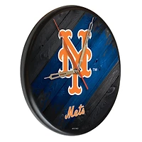 New York Mets 13" Solid Wood Clock