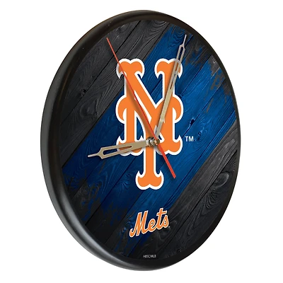 New York Mets 13" Solid Wood Clock
