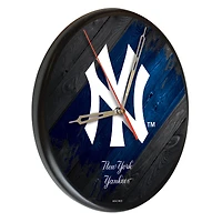New York Yankees 13" Solid Wood Clock