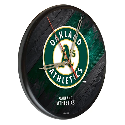 Athletics 13" Solid Wood Clock