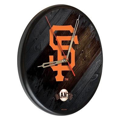 San Francisco Giants 13" Solid Wood Clock