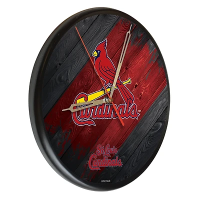 St. Louis Cardinals 13" Solid Wood Clock