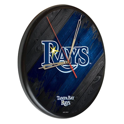 Tampa Bay Rays 13" Solid Wood Clock