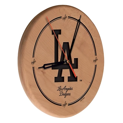 Los Angeles Dodgers 13" Engraved Solid Wood Clock