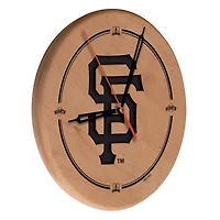 San Francisco Giants 13" Engraved Solid Wood Clock