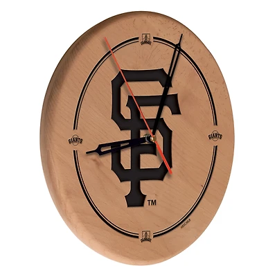 San Francisco Giants 13" Engraved Solid Wood Clock
