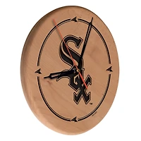 Chicago White Sox 13" Engraved Solid Wood Clock