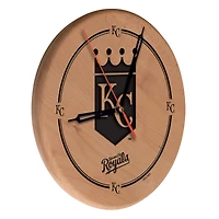 Kansas City Royals 13" Engraved Solid Wood Clock