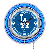 Los Angeles Dodgers Double-Walled Neon Clock