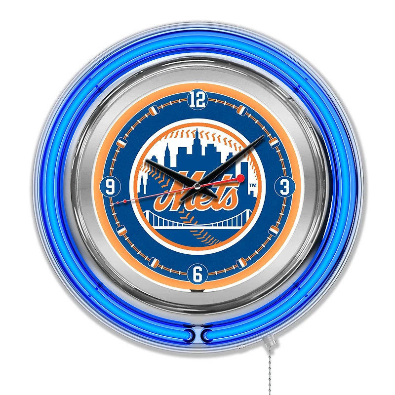 New York Mets Double-Walled Neon Clock