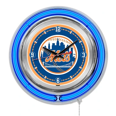 New York Mets Double-Walled Neon Clock