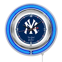 New York Yankees Double-Walled Neon Clock