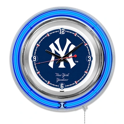 New York Yankees Double-Walled Neon Clock