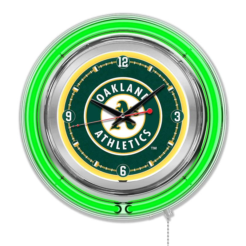 Athletics Double-Walled Neon Clock