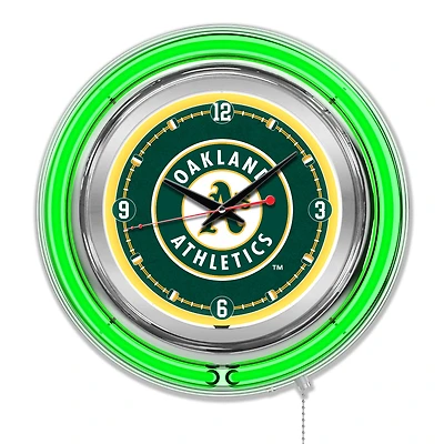 Athletics Double-Walled Neon Clock