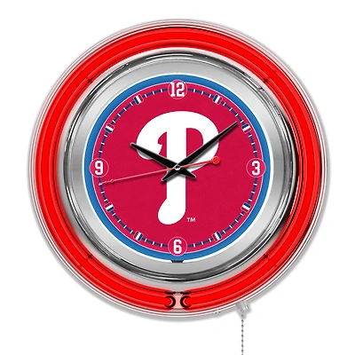 Philadelphia Phillies Double-Walled Neon Clock
