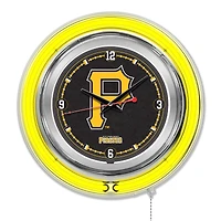 Pittsburgh Pirates Double-Walled Neon Clock