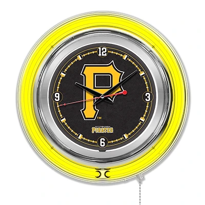 Pittsburgh Pirates Double-Walled Neon Clock