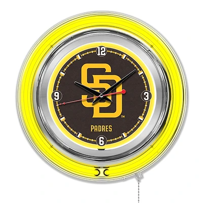 San Diego Padres Double-Walled Neon Clock