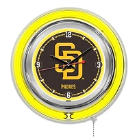San Diego Padres Double-Walled Neon Clock