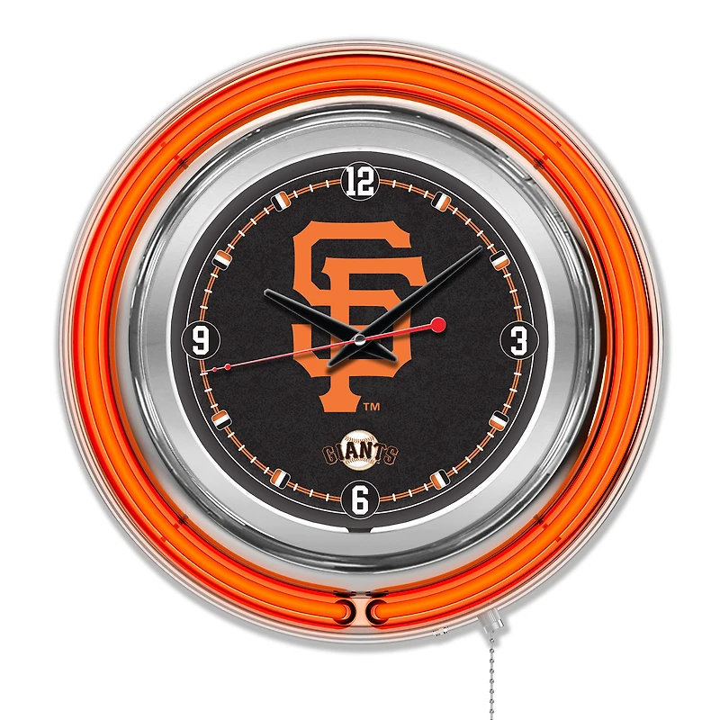 San Francisco Giants Double-Walled Neon Clock
