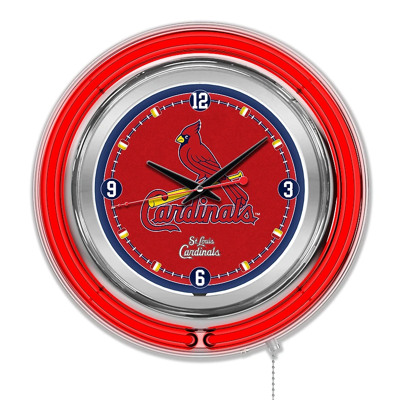St. Louis Cardinals Double-Walled Neon Clock