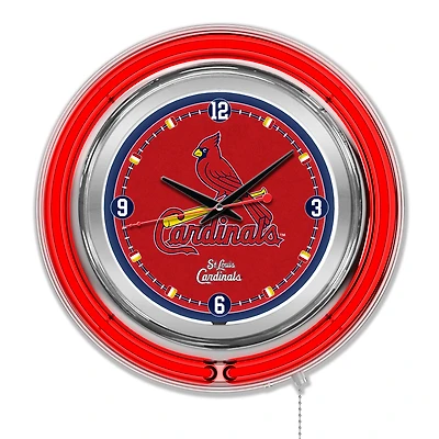 St. Louis Cardinals Double-Walled Neon Clock