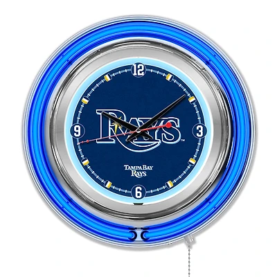 Tampa Bay Rays Double-Walled Neon Clock