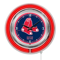 Boston Red Sox Double-Walled Neon Clock
