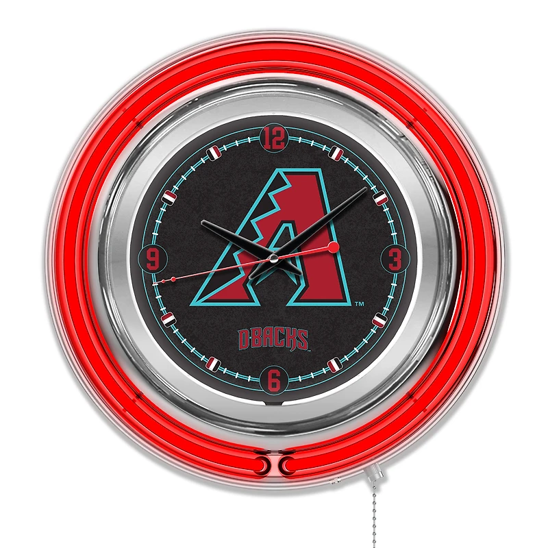 Arizona Diamondbacks Double-Walled Neon Clock