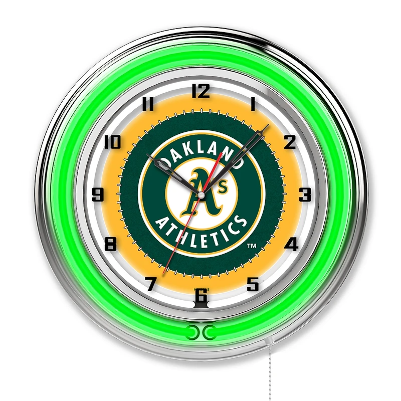 Athletics 19" Double Neon Wall Clock
