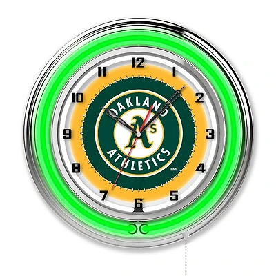 Athletics 19" Double Neon Wall Clock