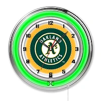 Athletics 19" Double Neon Wall Clock