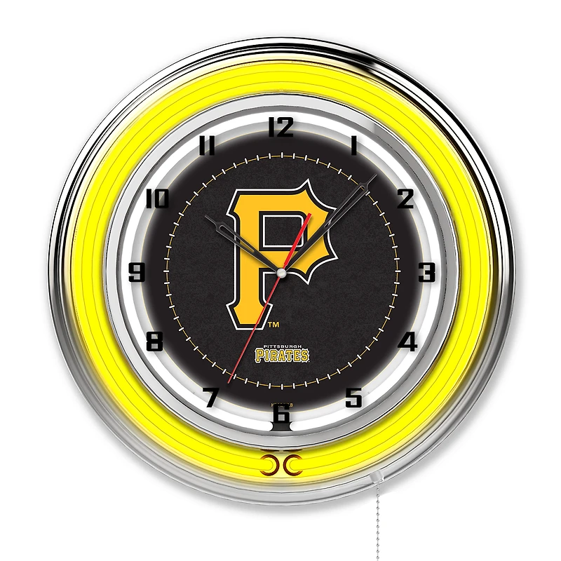 Pittsburgh Pirates 19" Double Neon Wall Clock