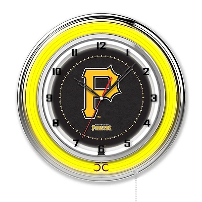 Pittsburgh Pirates 19" Double Neon Wall Clock