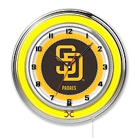 San Diego Padres 19" Double Neon Wall Clock