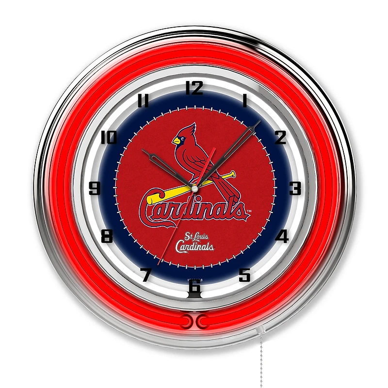 St. Louis Cardinals 19" Double Neon Wall Clock