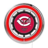 Cincinnati Reds 19" Double Neon Wall Clock