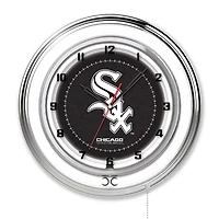 Chicago White Sox 19" Double Neon Wall Clock