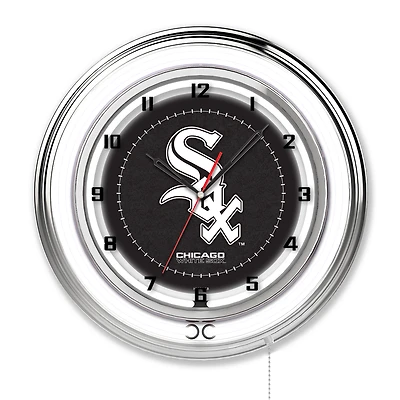 Chicago White Sox 19" Double Neon Wall Clock