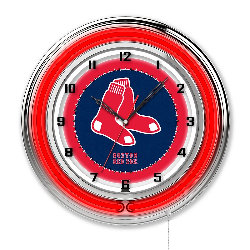 Boston Red Sox 19" Double Neon Wall Clock