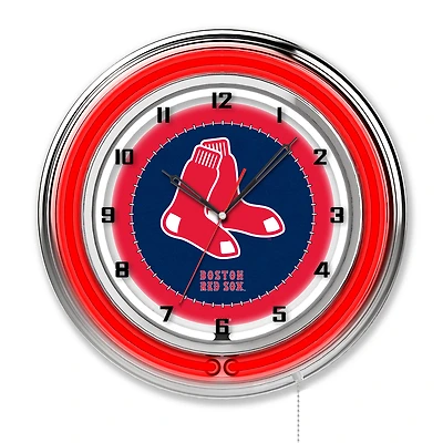 Boston Red Sox 19" Double Neon Wall Clock
