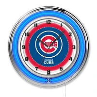 Chicago Cubs 19" Double Neon Wall Clock
