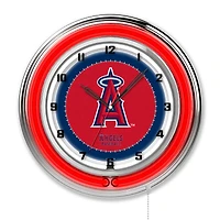 Los Angeles Angels 19" Double Neon Wall Clock