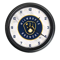 Milwaukee Brewers Indoor/Outdoor LED Wall Clock