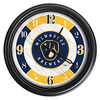 Milwaukee Brewers Indoor/Outdoor LED Wall Clock