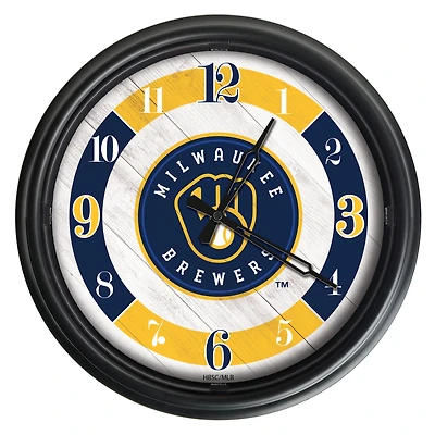 Milwaukee Brewers Indoor/Outdoor LED Wall Clock