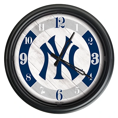 New York Yankees Indoor/Outdoor LED Wall Clock