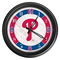 Philadelphia Phillies Indoor/Outdoor LED Wall Clock